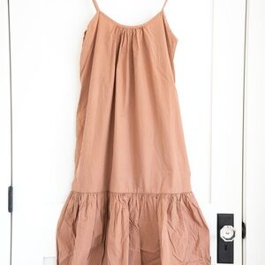 Lindsay Robinson drop waist pink cotton dress